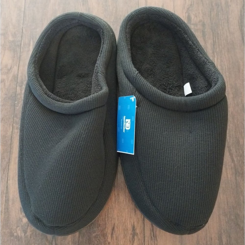 Nwt Men's Cozy Memory Foam Slippers Soft Slip On House Shoes Sz 45/46 or 11/12 - Picture 6 of 11